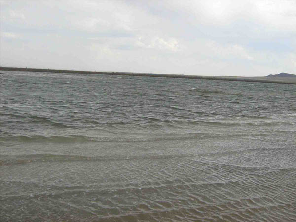 Волны на озере Баскунчак