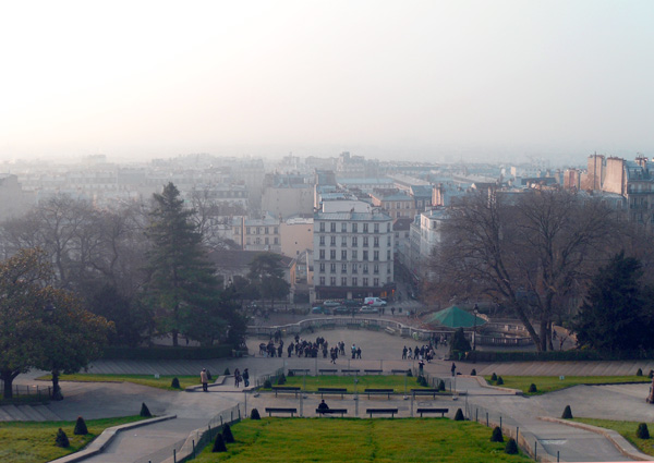 вид с холма Монмартр, Париж