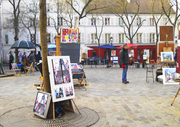 художники, Монмартр, Париж