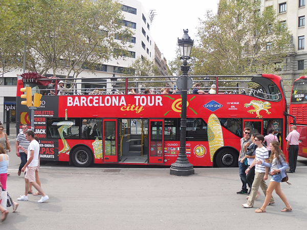 туристический автобус Барселона
