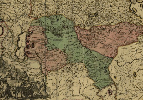 карта Джунгарии, 1720 год
