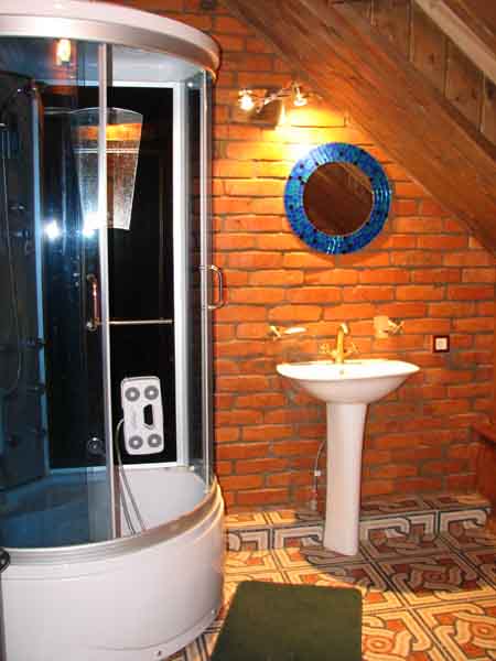 Ванная комната в номере Аквариум