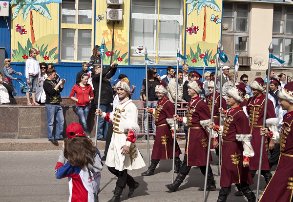 царские войска, шествие на день города